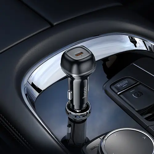 Автомобильное зарядное устройство HOCO Z58 Rank single port PD30W car charger черный - фото 4
