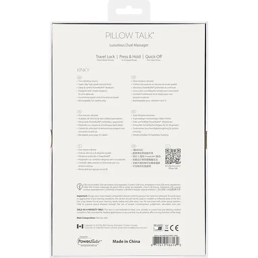 Роскошный вибратор-кролик Pillow Talk - Kinky Pink с кристаллом Сваровски - фото 9