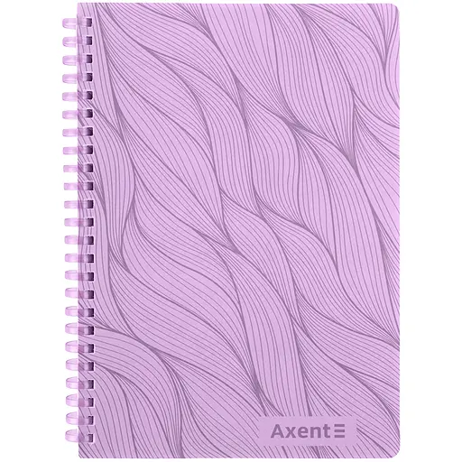 Блокнот Axent на спирали А5 в клетку 80 листов сиреневый (8472-4-A) - фото 2