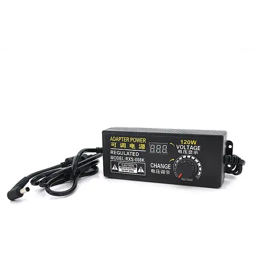 Адаптер живлення Voltronic NZX-31250 з регулюванням 3-12V 10A, штекер 5,5x2,5, LED - індикація - фото 2