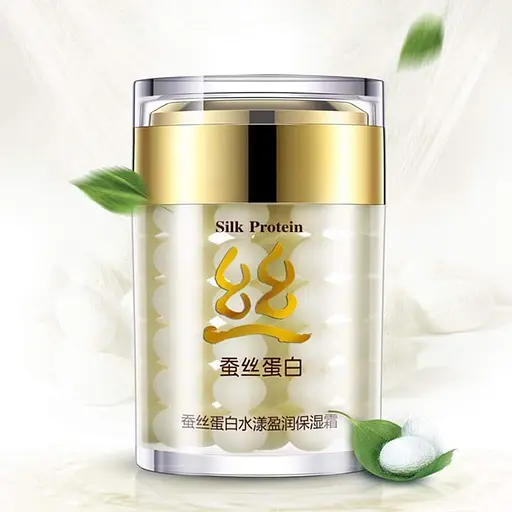 Крем для обличчя з шовком Bioaqua Silk Protein Aqua Shiny Moisturizing Cream 60 г - фото 2