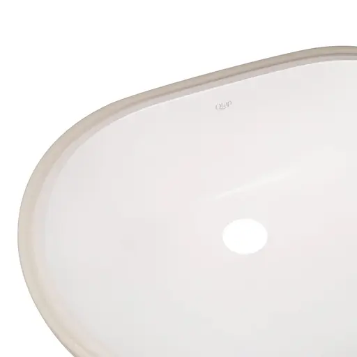 Умивальник Qtap Stork врізний овальний 560x395x195 мм White + донний клапан PU02O, Білий - фото 5