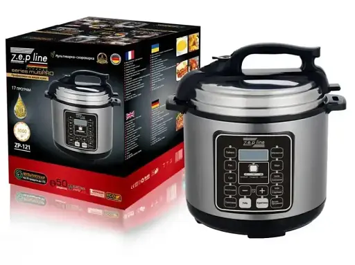 Мультиварка - скороварка Zepline ZP-121 3000W 17 програм 7 л - фото 2
