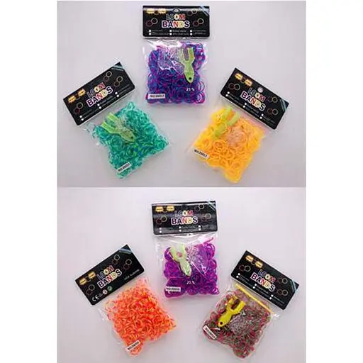 Набор для плетения браслетов, резиночки, крючок, 6 цветов 26017-18 - фото 2