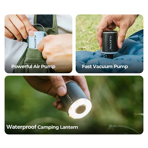 Насос-ліхтар кемпінговий Flextail Tiny Pump 2X, помаранчевий - фото 8