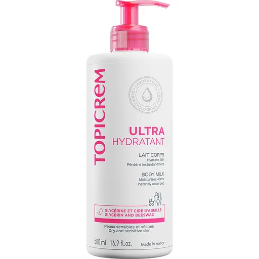 Уцінка. Ультразволожуюча емульсія для тіла Topicrem Ultra Hydratant 500 мл - фото 1