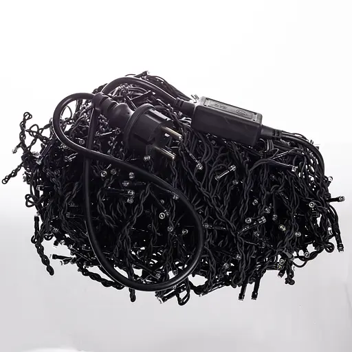 Новорічна гірлянда вулична Бахрома GarlandoPro 36 м 600 LED чорний провід Біле світло 36МBW - фото 3