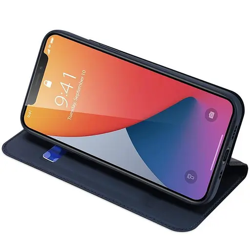 Чохол-книжка Dux Ducis з кишенею для візиток для Apple iPhone 14 Pro Max 6.7 Синій - фото 3