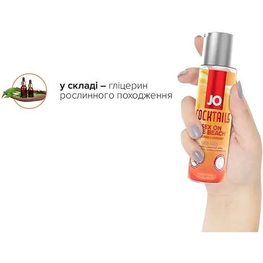Лубрикант на водной основе System JO Cocktails - Sex on The Beach (60 мл) - фото 5
