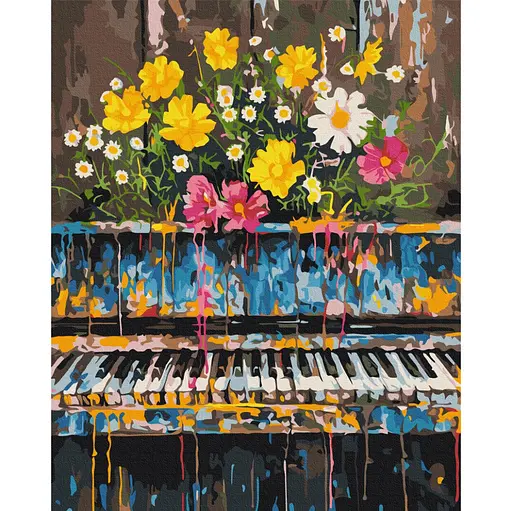 Картина по номерам "Экспрессия музыки" Brushme BS54046, 40x50 см - фото 1