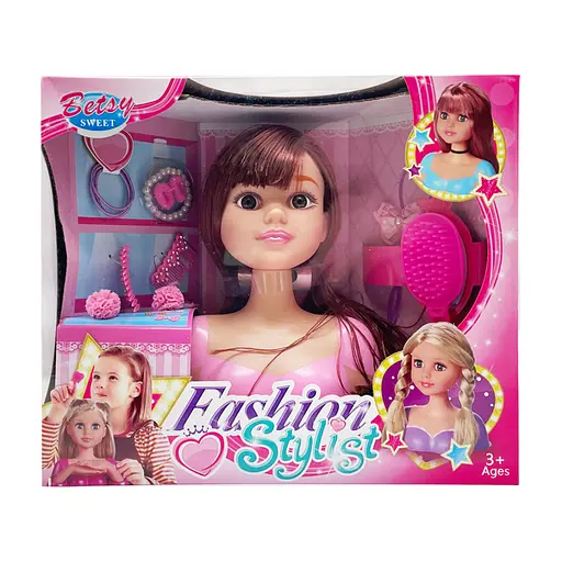 Кукла-манекен для прически 2813C темный цвет, аксессуары для прически