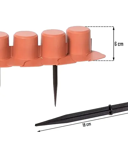 Палісад садовий Prosperplast Palisada теракотовий 4.05 м - фото 7