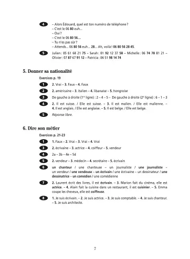 Communication Progressive du Francais 2e Edition Niveau Debutant Complet A1.1. Corriges - фото 4