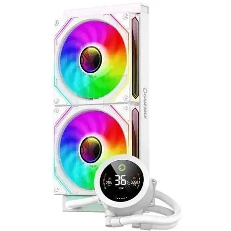 Система рідинного охолодження GameMax IceBurg 240 Digital білий - фото 1