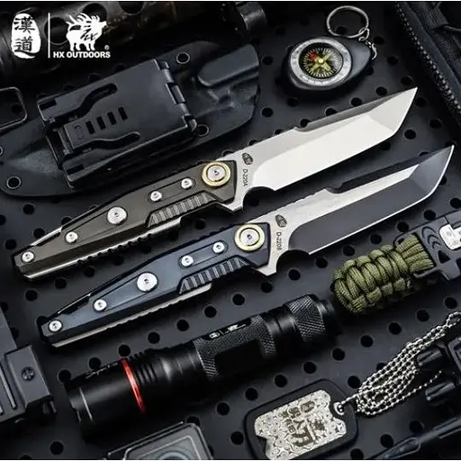 Нож туристический  HX Outdoors Heavy Armor Tactical Straight Knife Black (D-220A) - фото 2