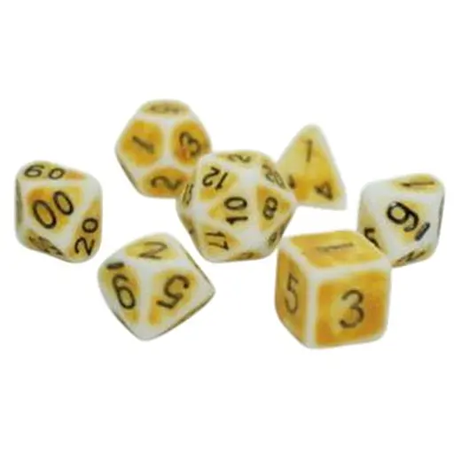 Набір кубиків Ancient 7 Dice Set - Yellow , 7 шт. (g7danc09) - фото 1