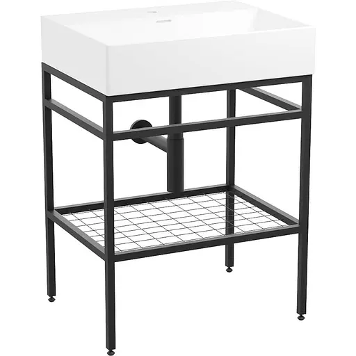 Тумба з умивальником Volle Leon 60 см 1911.006004 Білий - фото 1