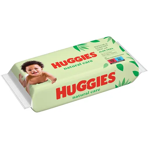Влажные салфетки Huggies Natural Care 560 шт. (10 уп. х 56 шт.) - фото 2