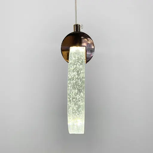 Подвесной дизайнерский светильник с прозрачным стеклянным корпусом | Line F | Арт. AA226-160 GD - фото 6