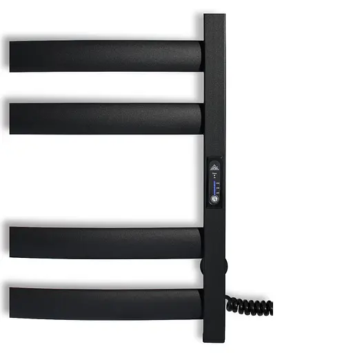 Електрична рушникосушарка Laris Зебра Атлант ЧФЧ8 500x900 Е права R3 73207621, Чорний матовий, Праве, Електронний - фото 6