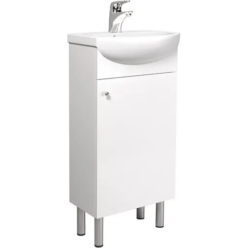 Тумба Мойдодир Фокус 40 з умивальником Solo 40 Білий - фото 1