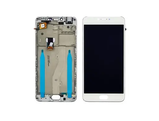 Дисплей для Meizu M3 Note model L681H с белым тачскрином и корпусной рамкой - фото 1
