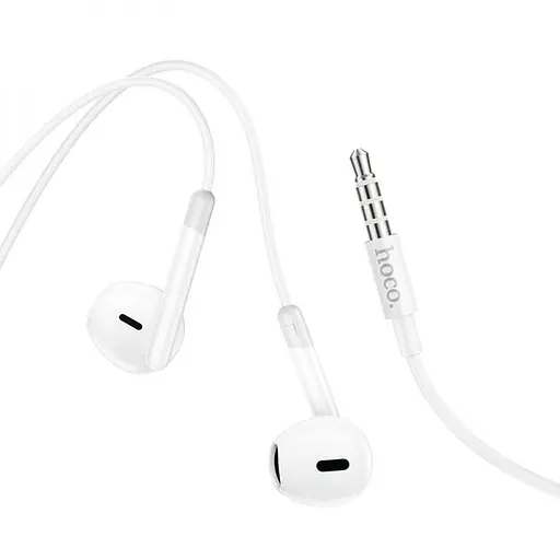 Навушники провідні вакуумні Hoco M109 з мікрофоном 3.5 мм білі - фото 3