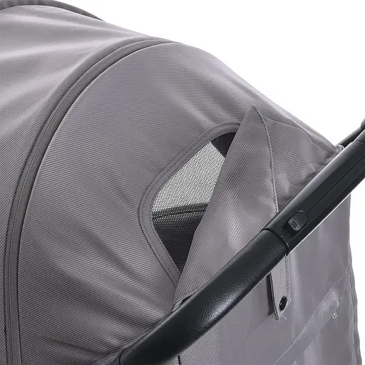 Детская прогулочная коляска-книга El Camino ME 1129 Link Silver Striped Серебряная - фото 8