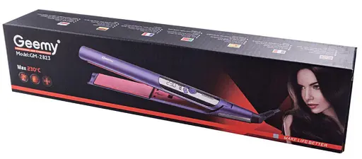 Вирівнювач для волосся Geemy GM-2823 керамічний з терморегулятором - фото 4