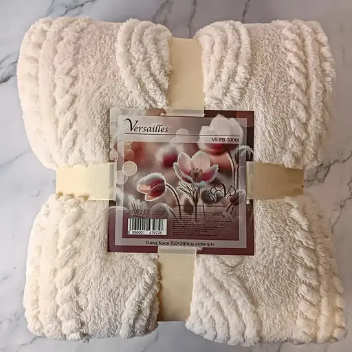 Плед коси Versailles Айворі 200х220 см VS-PB-4400I (147974) - фото 3