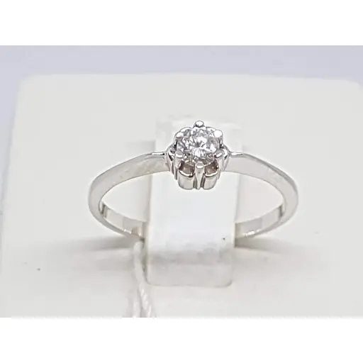 Золотое кольцо ЮЗ "Багет" с бриллиантом. Артикул 11379/1 17 - фото 3