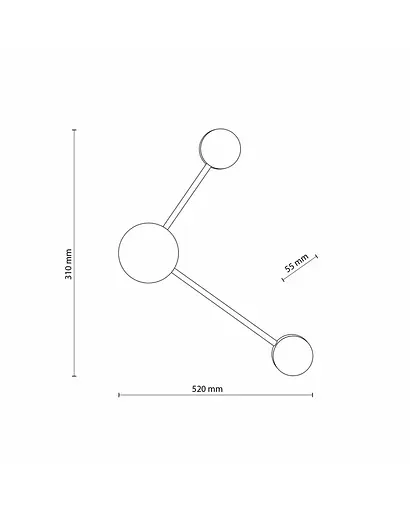 Світильник TK Lighting 6808 Avia GX53 2x10W IP20 Bl - фото 3