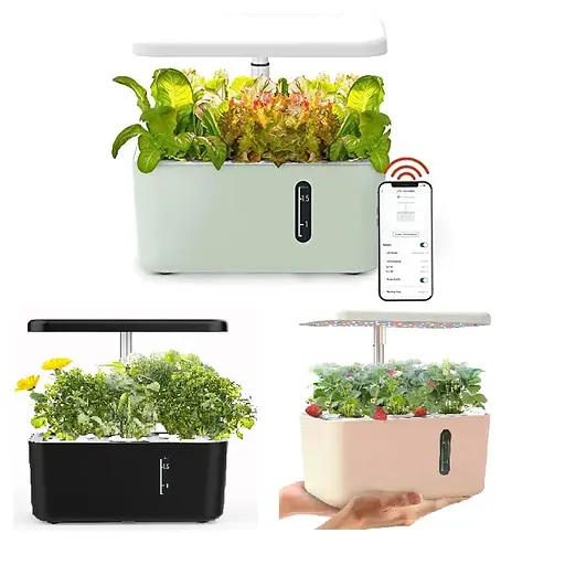 Смарт-вазон ABIS автономна гідропонна система Рожевий (IGS-39P) - фото 2