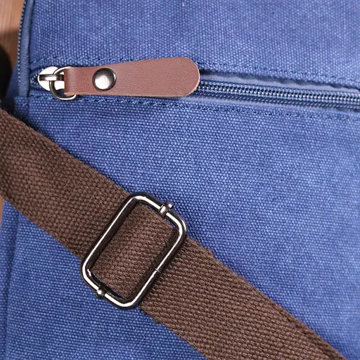 Практична чоловіча сумка із щільного текстилю 15х20х8 см Vintage 15х20х8 см sum0021437 - фото 9