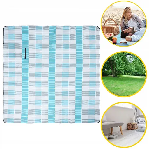 Коврик для пикника и кемпинга 4FIZJO 200 x 200 см складной 4FJ0394 (P-5907739317209) - фото 14