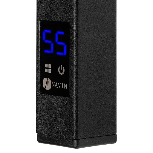 Электрический полотенцесушитель Navin Largo 500x1200 Sensor правосторонний с таймером, черный муар 12-244053-5012, Черный матовый, Правое, Электронный - фото 2