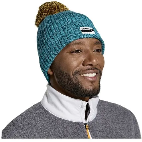 Шапка Saucony Rested Pom Beanie Yellow/Blue (1097-800031-PM UNI)