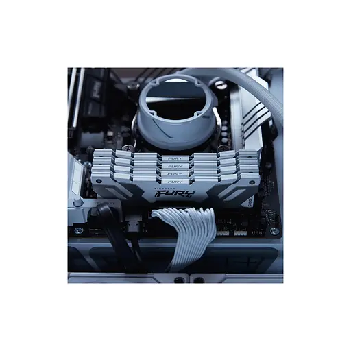 Модуль пам'яті для комп'ютера DDR5 32GB (2x16GB) 8000 MHz Renegade White Kingston Fury (ex.HyperX) (KF580C38RWK2-32) - фото 7