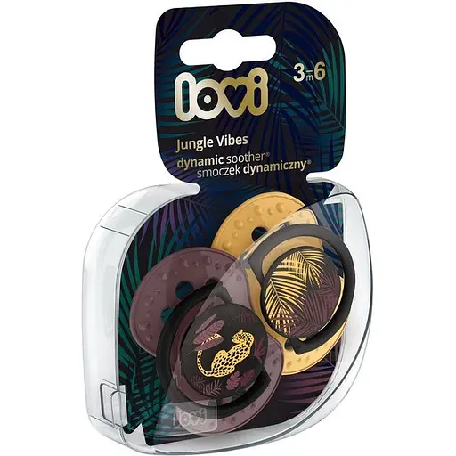 Пустышка силиконовая динамическая LOVI Jungle Vibes Girl 3-6 месяцев 2 шт. (22/902girl) - фото 5