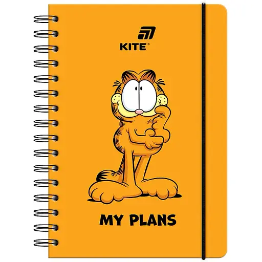 Щоденник на спіралі Kite Garfield тверда обкладинка (GF26-438) - фото 1