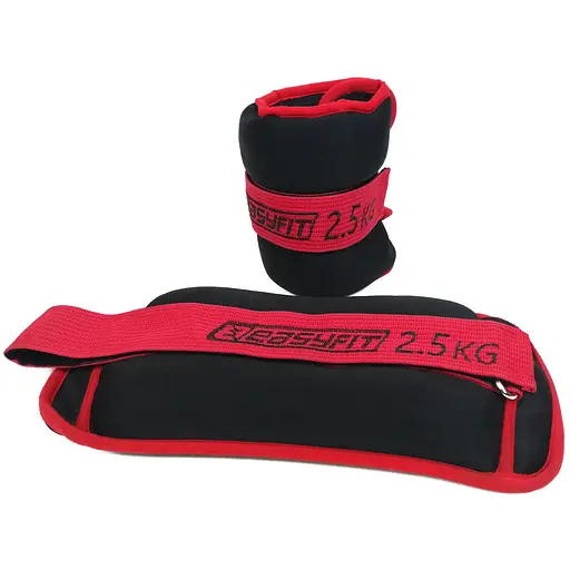 Обтяжувачі для ніг та рук з металом EasyFit MYAKI по 2,5 кг (пара) (EF-AWTN-250) - фото 1