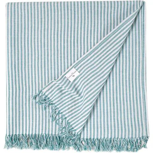 Рушник Lotus Home Pestemal Argosa stripe 85х175 см смарагдовий (svt-2000022344227) - фото 2