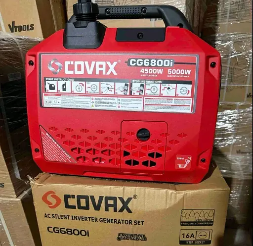 Інверторний бензиновий генератор COVAX CG6800i (4.5/5.0 кВт) з дисплеєм + Електростартер - фото 3