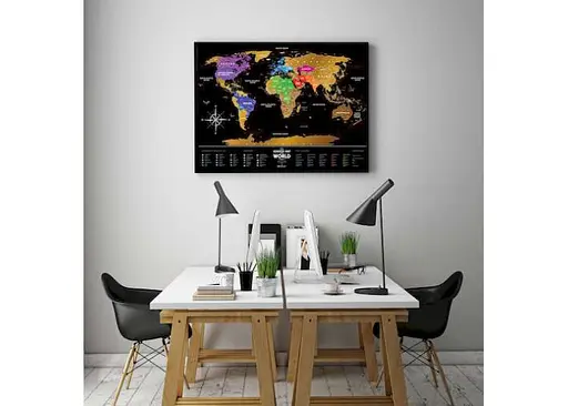 Скретч карта мира 1DEA.me Travel Map Black World (13007) - фото 7