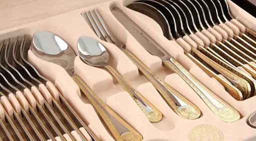 Набор столовых приборов Versace Limited Edition LV-1002 на 12 персон в подарочном кейсе 72 предмета  - фото 4