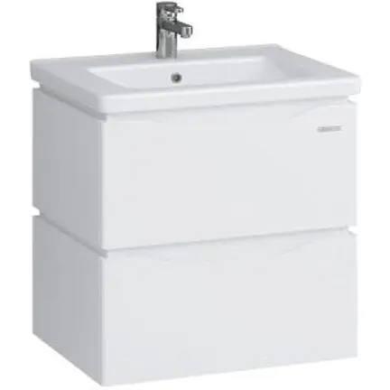 Тумба підвісна Sanwerk Алесса Air 60 Білий з умивальником Space Line (MV0000870) Білий - фото 1