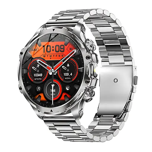 Розумний годинник Lemfo AK75 Metal з функцією розмови (Сріблястий)
