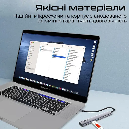 USB-Хаб Promate на 5 портів (linkhub-5x) - фото 2