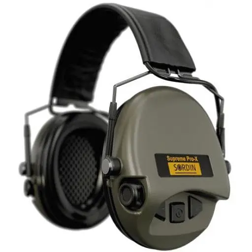 Активні навушники Sordin Supreme Pro-X Slim сумісний з ARC Rail 74302-X/L-S green