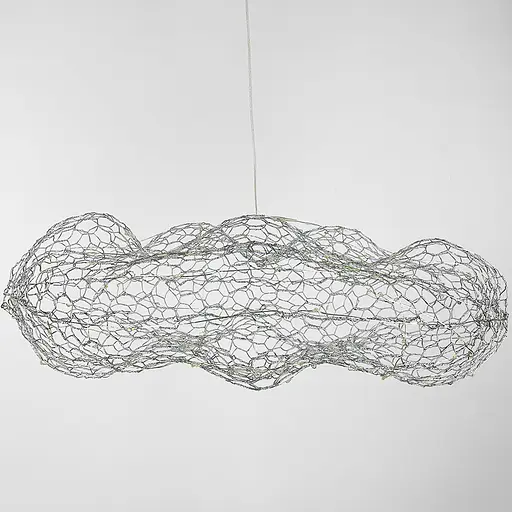 Дизайнерская декоративная серебряная люстра-облачко LED CLOUD | Ст. MJ 83 CH | Line F - фото 6